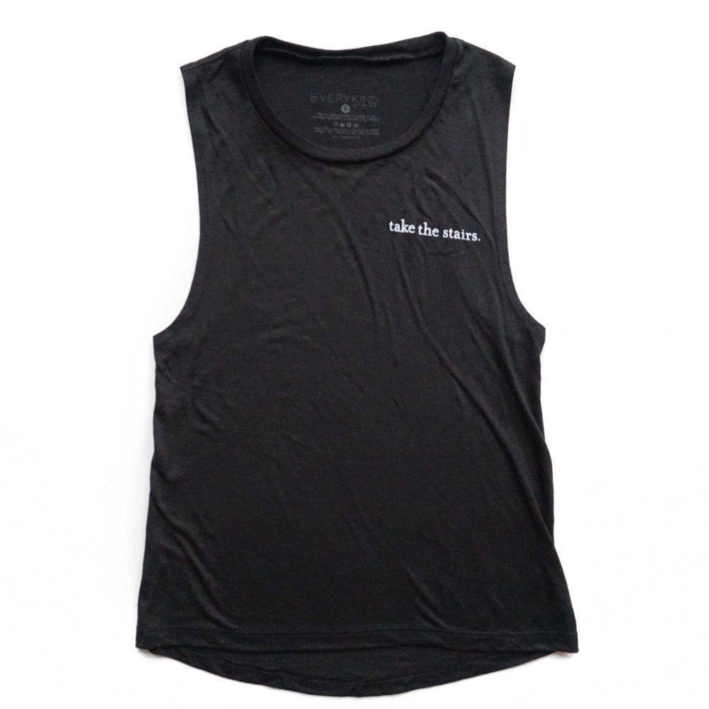 Take the Stairs Adult Tank Top by EVERYKIND