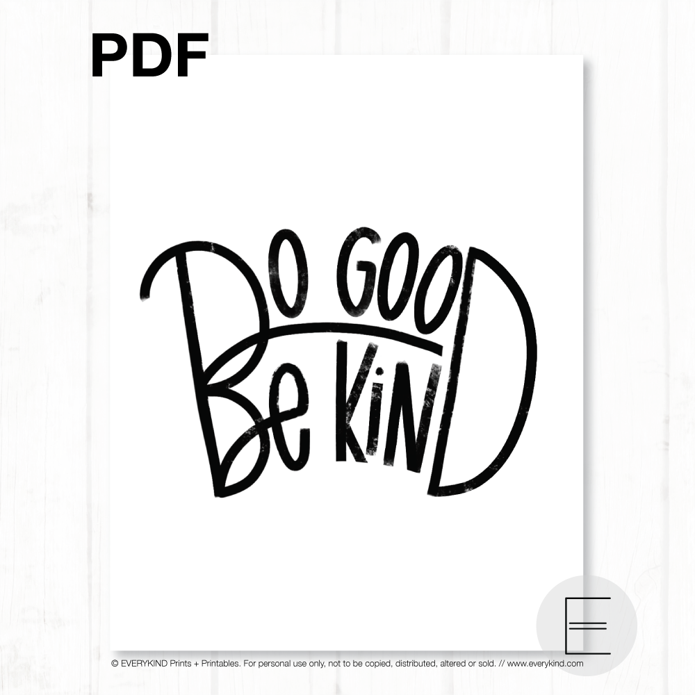 DO GOOD BE KIND PDF BY EVERYKIND