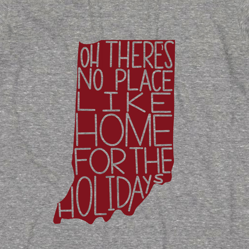 INDIANA THERES NO PLACE LIKE HOME FOR THE HOLIDAYS GRAPHIC T-SHIRT BY EVERYKIND