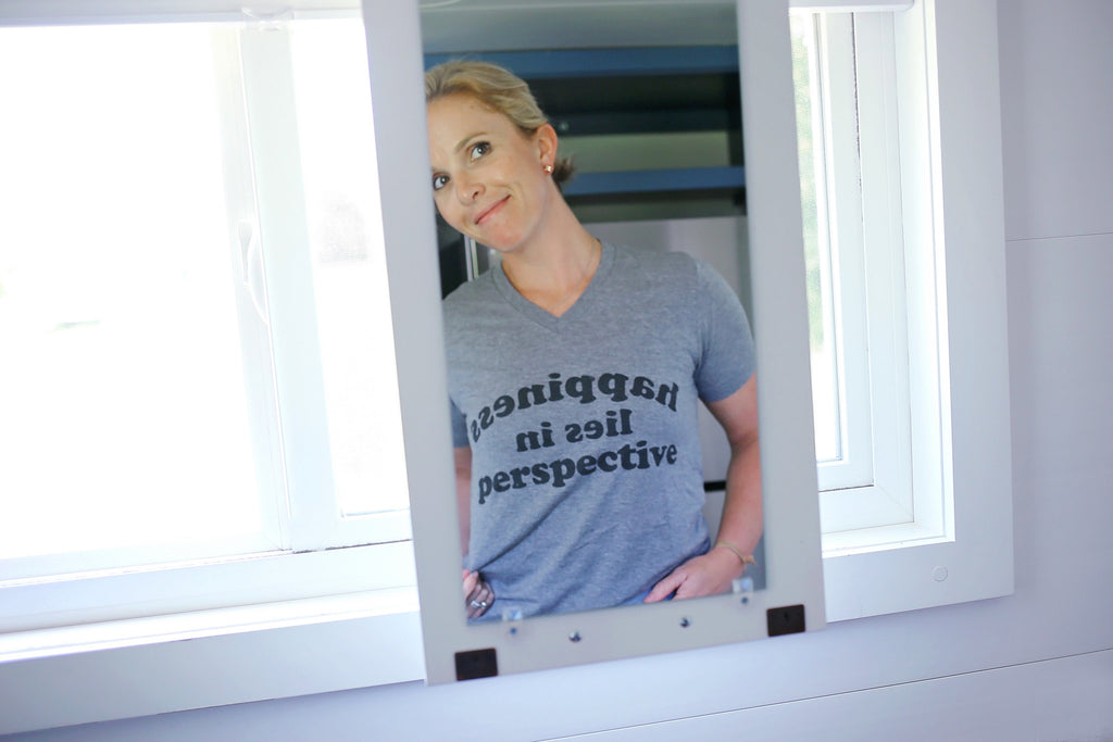 HAPPINESS LIES IN PERSPECTIVE T-SHIRT