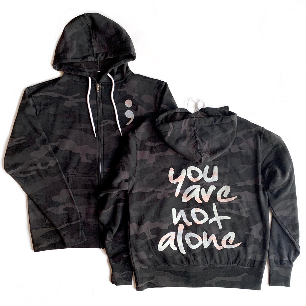 YOU ARE NOT ALONE ADULT HOODIE