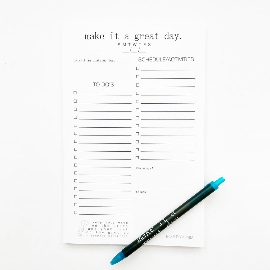 MAKE IT A GREAT DAY DAILY PLANNER