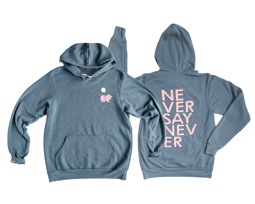 NEVER SAY NEVER ADULT HOODIE