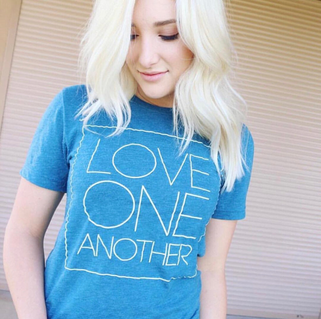 LOVE ONE ANOTHER ADULT GRAPHIC T-SHIRT BY EVERYKIND
